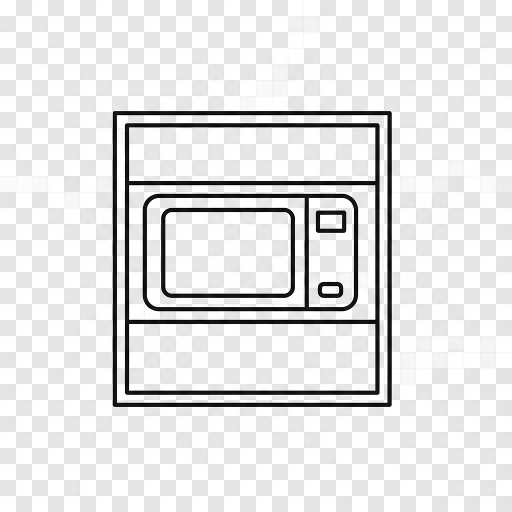 Built-in microwave icon