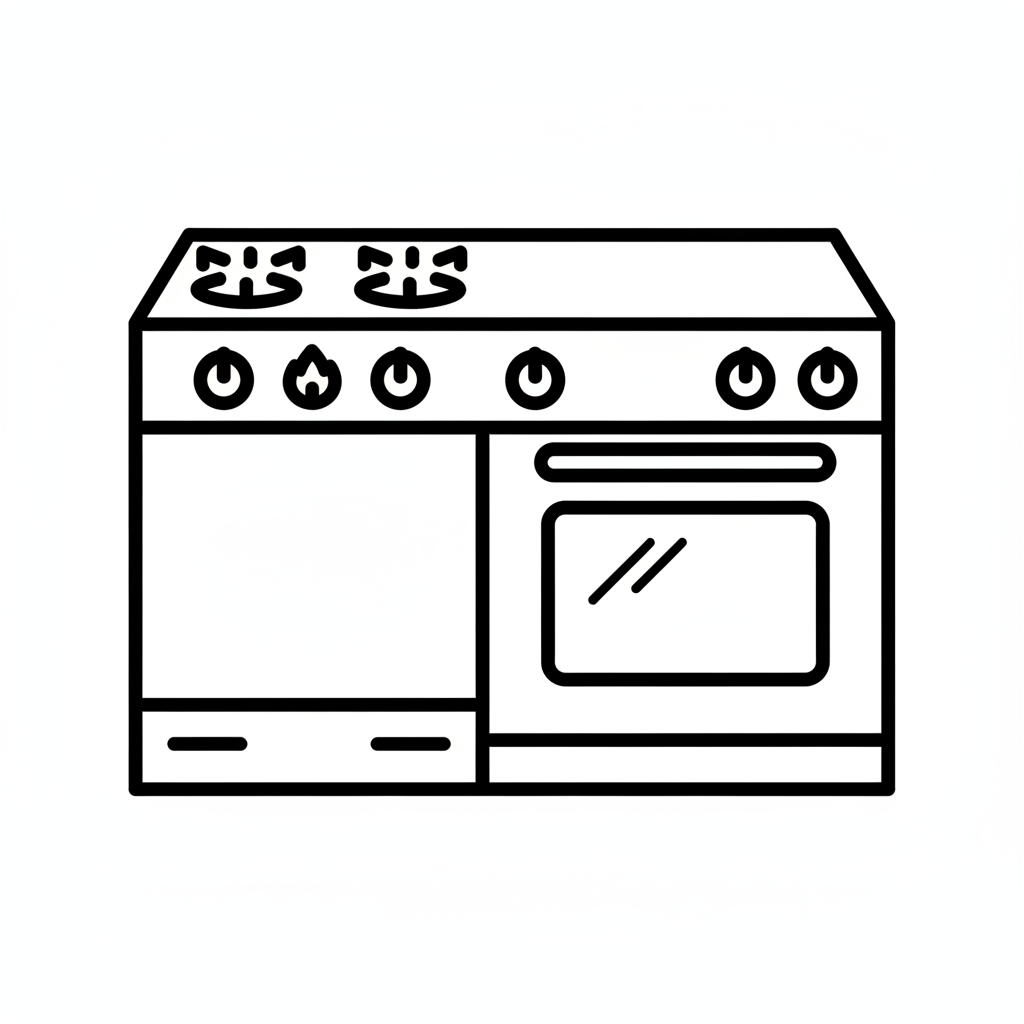 Dual-fuel range icon