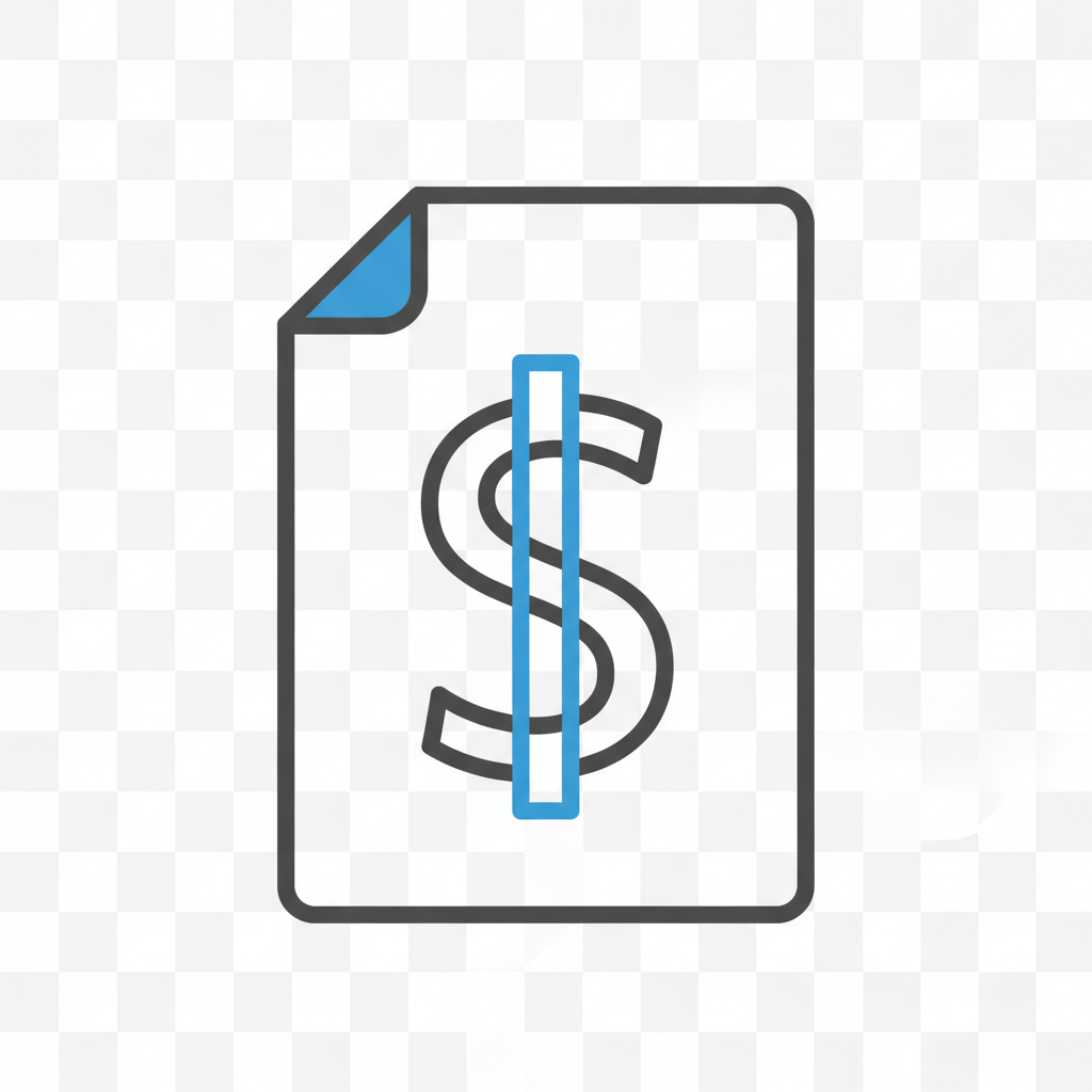 Transparent estimate icon